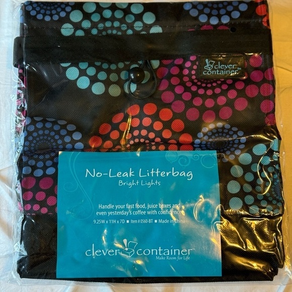NWT No Leak Large Capacity Adjustable Strap Velcro Closure Litter Bag - Picture 8 of 8